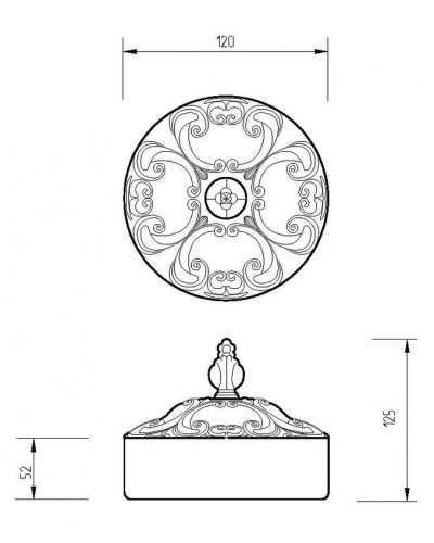Контейнер  для хранения Migliore Elisabetta 17023 Хром