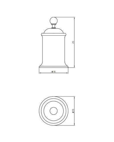 Контейнер для хранения Migliore Provance 17650 Хром Белый