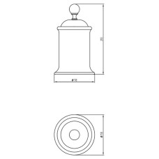 Контейнер для хранения Migliore Provance 17615 Бронза Белый