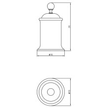 Контейнер для хранения Migliore Provance 17685 Золото Белый