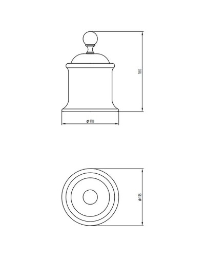 Контейнер для хранения Migliore Provance 17686 Золото Белый