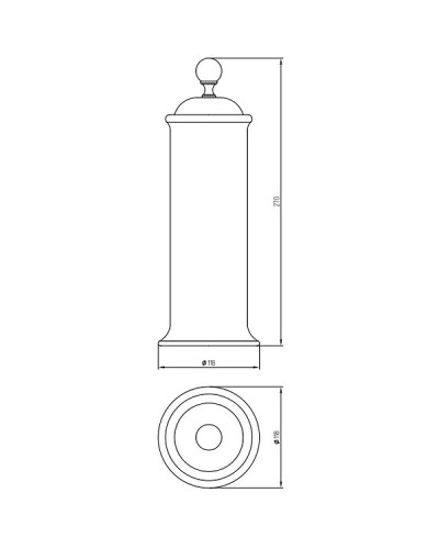 Контейнер для хранения Migliore Provance 17697 Золото Белый