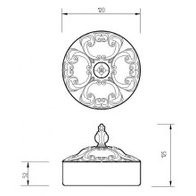Контейнер для хранения Migliore Elisabetta 16990 Бронза