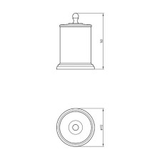 Контейнер для хранения Migliore Mirella 17310 Золото