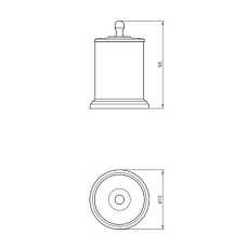 Контейнер для хранения Migliore Mirella 17310 Золото