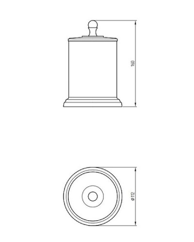 Контейнер для хранения Migliore Mirella 17270 Хром Золото