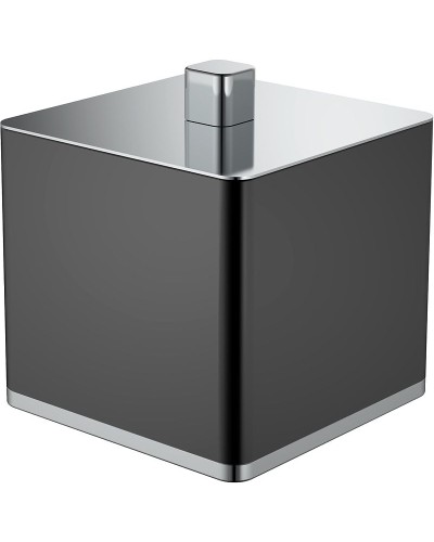 Диспенсер для ватных дисков Boheme 10964-B-CR Черный Хром