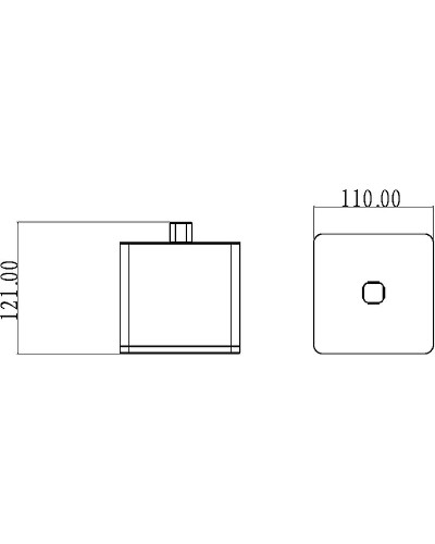 Диспенсер для ватных дисков Boheme 10964-B-CR Черный Хром