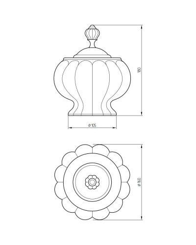 Баночка Migliore Olivia ML.OLV-60.627.BI.BR