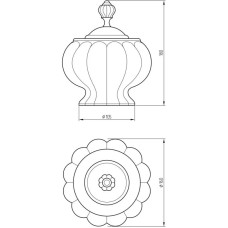 Баночка Migliore Olivia ML.OLV-60.627.BO.DO