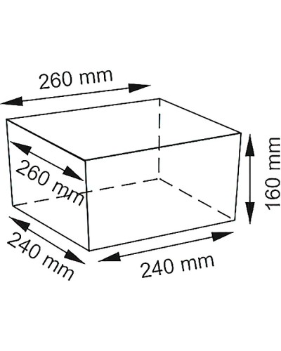 Корзина для аксессуаров WasserKRAFT Alme WB-150-S Темно-коричневая
