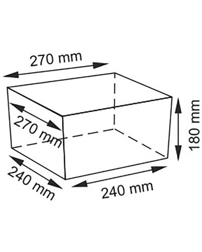 Корзина для аксессуаров WasserKRAFT Kammel WB-180-S Темно-кремовая