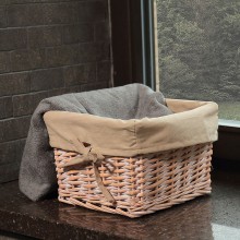 Корзина для аксессуаров WasserKRAFT Kammel WB-180-L Темно-кремовая