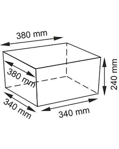 Корзина для аксессуаров WasserKRAFT Kammel WB-180-L Темно-кремовая