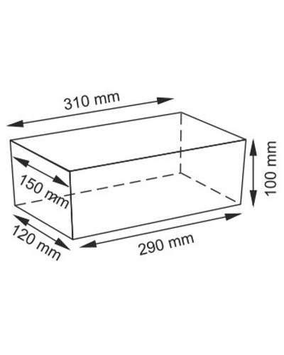 Корзина для аксессуаров WasserKRAFT Lossa WB-120-S Темно-коричневая