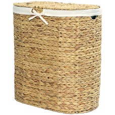 Корзина для белья WasserKRAFT Dill WB-610-L с крышкой Cветло-коричневая