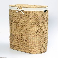 Корзина для белья WasserKRAFT Dill WB-610-L с крышкой Cветло-коричневая