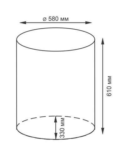 Корзина для белья WasserKRAFT Dill WB-610-L с крышкой Cветло-коричневая