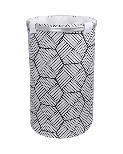 Корзина для белья Fixsen Smart Style FX-1033B Белая Черная