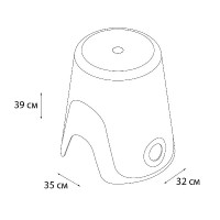 Корзина для белья Fixsen Wendy FX-7073-02 Белая