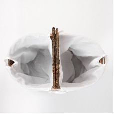 Корзина для белья WasserKRAFT Dill WB-611-L с крышкой Темно-коричневая