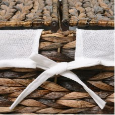 Корзина для белья WasserKRAFT Dill WB-611-L с крышкой Темно-коричневая