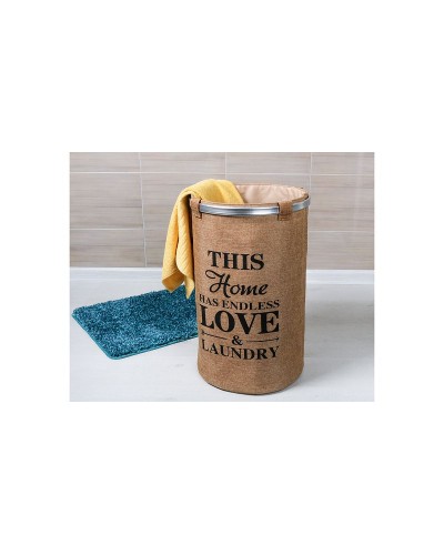 Корзина для белья Fixsen Eco Style FX-1031B Бежевая