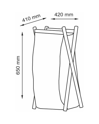 Корзина для белья WasserKRAFT Nau WB-771-L Бежевая