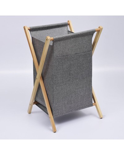 Корзина для белья WasserKRAFT Nau WB-772-L Серая