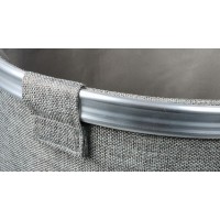 Корзина для белья Fixsen FX-1031A Серая