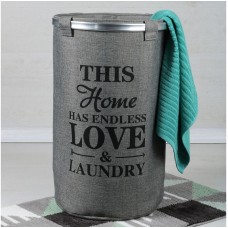 Корзина для белья Fixsen FX-1031A Серая