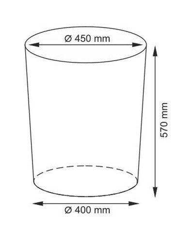 Корзина для белья WasserKRAFT Elbе WB-740-L с крышкой Темно-коричневая