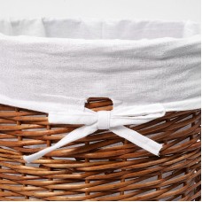 Корзина для белья WasserKRAFT Leine WB-350-M с крышкой Светло-коричневая