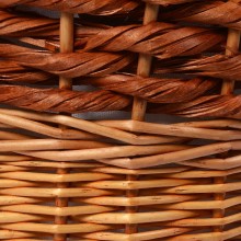 Корзина для белья WasserKRAFT Main WB-410-M с крышкой Светло-коричневая