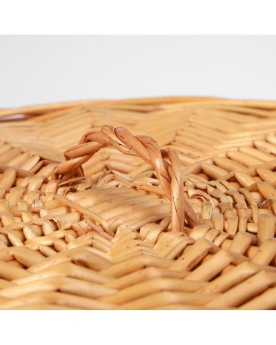 Корзина для белья WasserKRAFT Main WB-410-L с крышкой Светло-коричневая