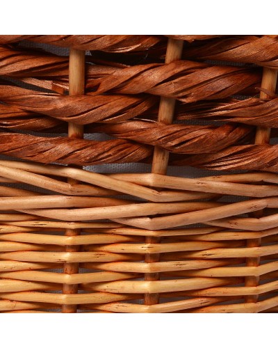 Корзина для белья WasserKRAFT Main WB-410-L с крышкой Светло-коричневая