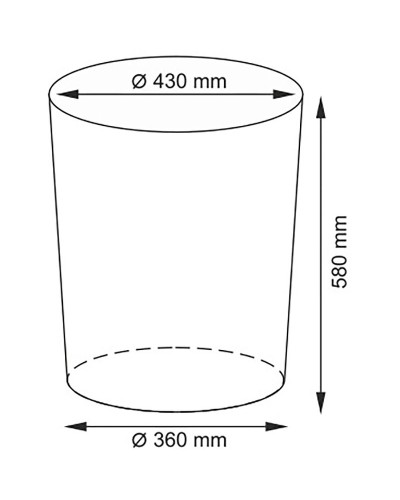 Корзина для белья WasserKRAFT Main WB-410-L с крышкой Светло-коричневая