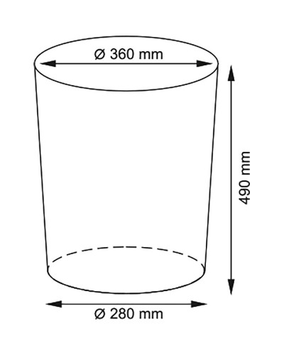 Корзина для белья WasserKRAFT Aller WB-106-M с крышкой Белая