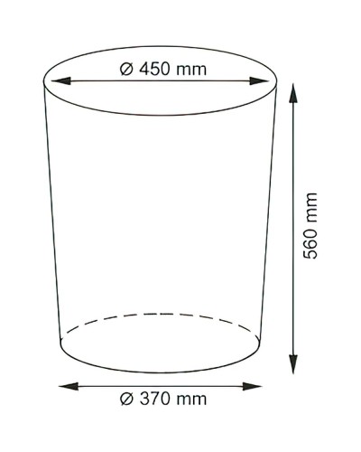 Корзина для белья WasserKRAFT Aller WB-106-L с крышкой Белая