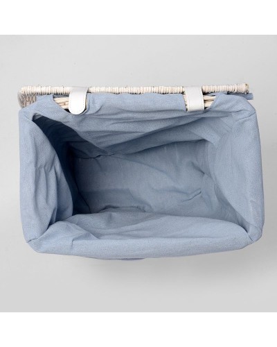 Корзина для белья WasserKRAFT Lippe WB-450-S с крышкой Белая