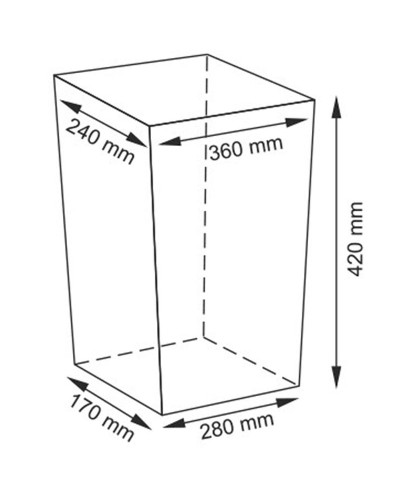 Корзина для белья WasserKRAFT Lippe WB-450-S с крышкой Белая