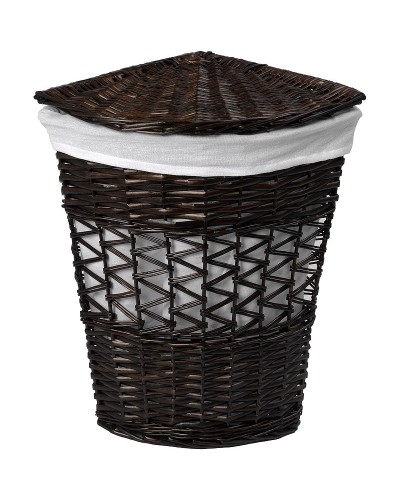 Корзина для белья WasserKRAFT Salm WB-270-L с крышкой Темно-коричневая