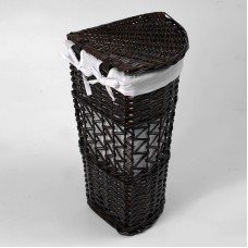 Корзина для белья WasserKRAFT Salm WB-270-L с крышкой Темно-коричневая