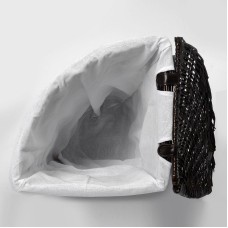 Корзина для белья WasserKRAFT Salm WB-270-L с крышкой Темно-коричневая