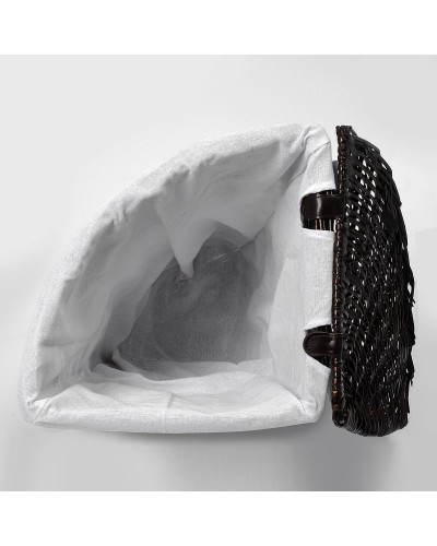 Корзина для белья WasserKRAFT Salm WB-270-L с крышкой Темно-коричневая