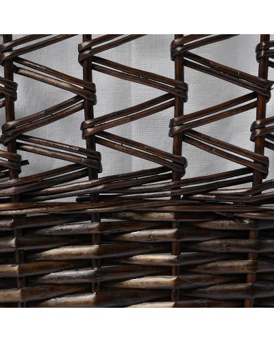 Корзина для белья WasserKRAFT Salm WB-270-L с крышкой Темно-коричневая