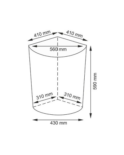 Корзина для белья WasserKRAFT Salm WB-270-L с крышкой Темно-коричневая
