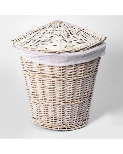 Корзина для белья WasserKRAFT Vils WB-560-L с крышкой Белая