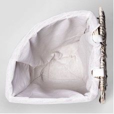 Корзина для белья WasserKRAFT Vils WB-560-L с крышкой Белая