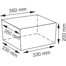 Корзина для аксессуаров WasserKRAFT Alme WB-150-L Темно-коричневая